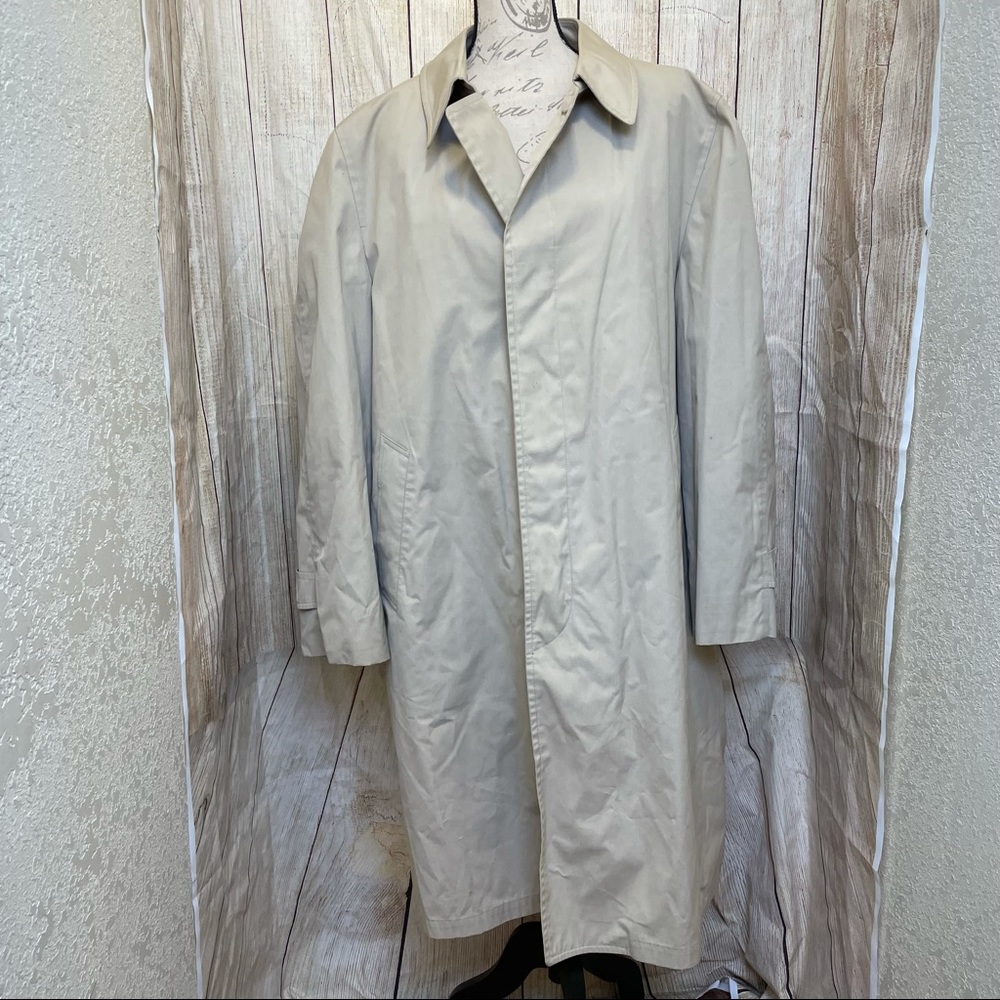 Vintage London Fog Trench Coat Sz Large 46
